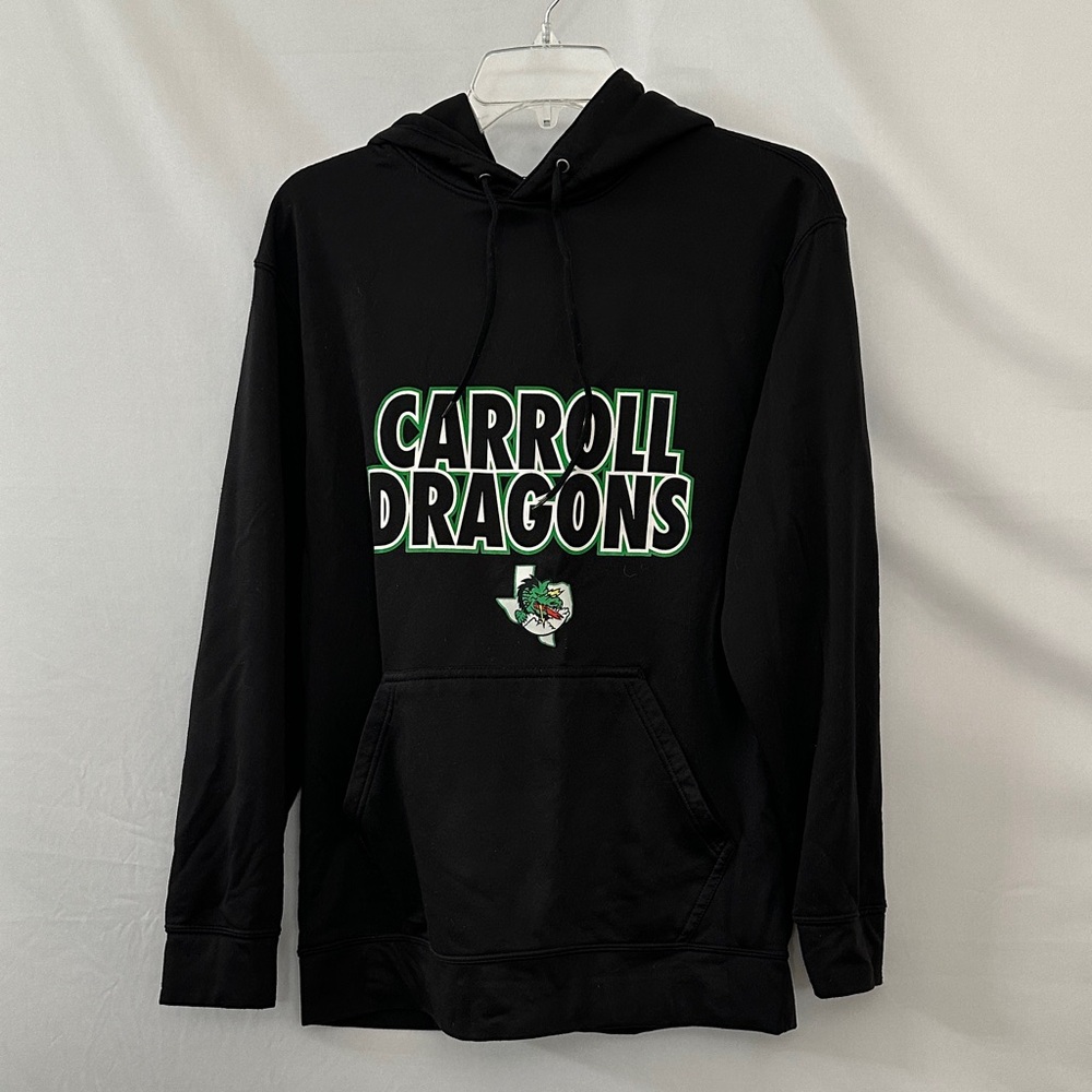 Augusta Sportswear Black Hoodie with Green and White Accents Adult S